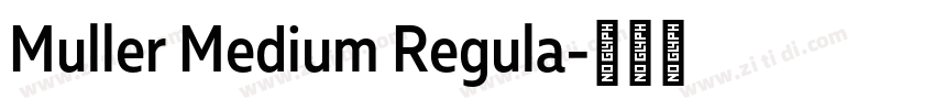 Muller Medium Regula字体转换